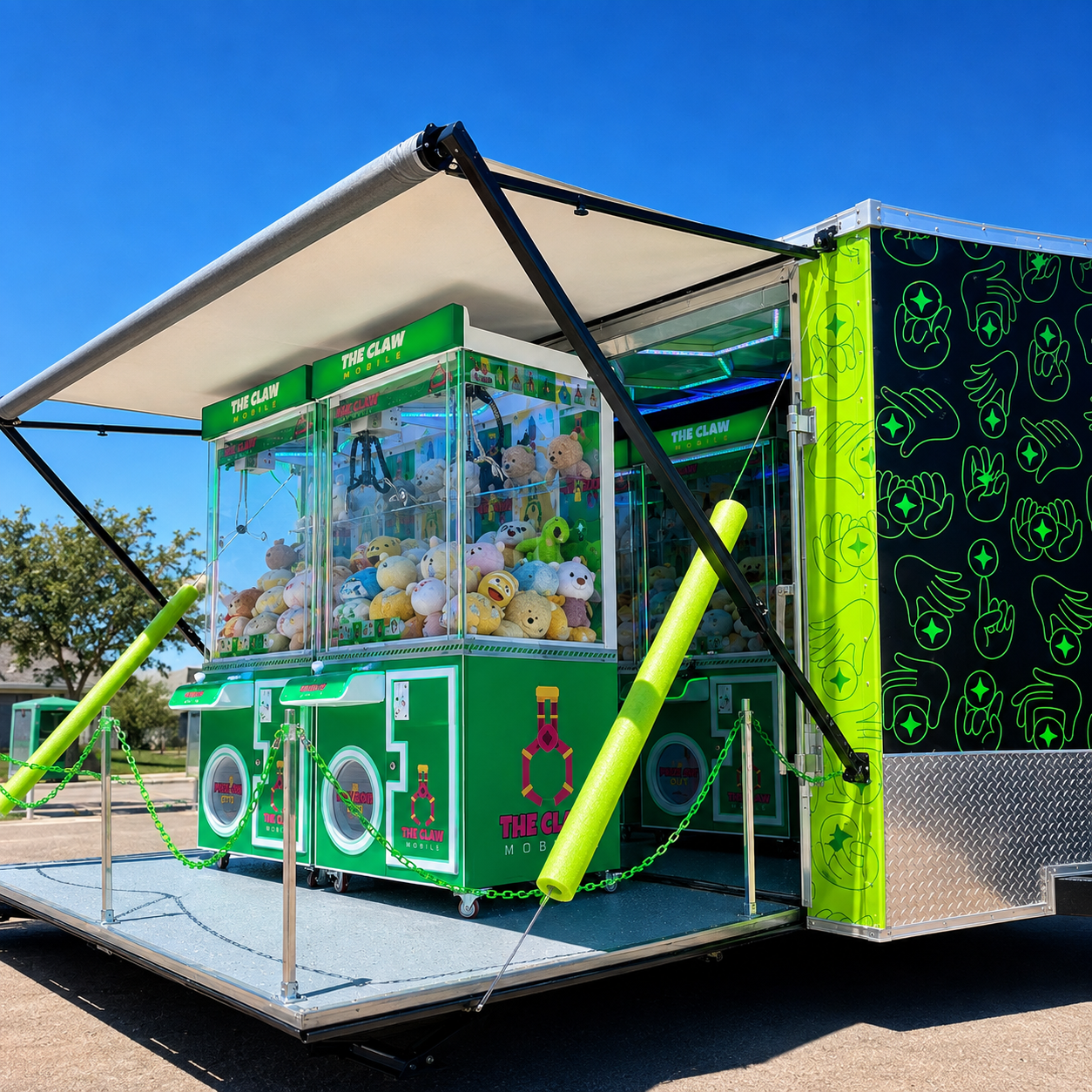 Clawmentum mobile claw arcade experience