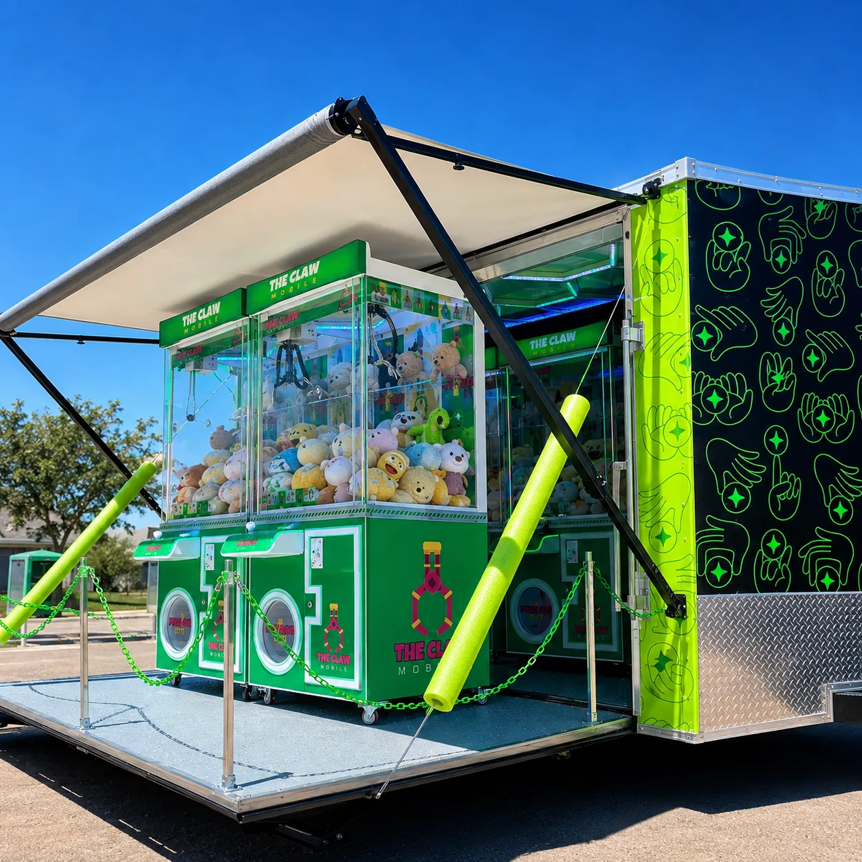 Clawmentum mobile claw arcade experience